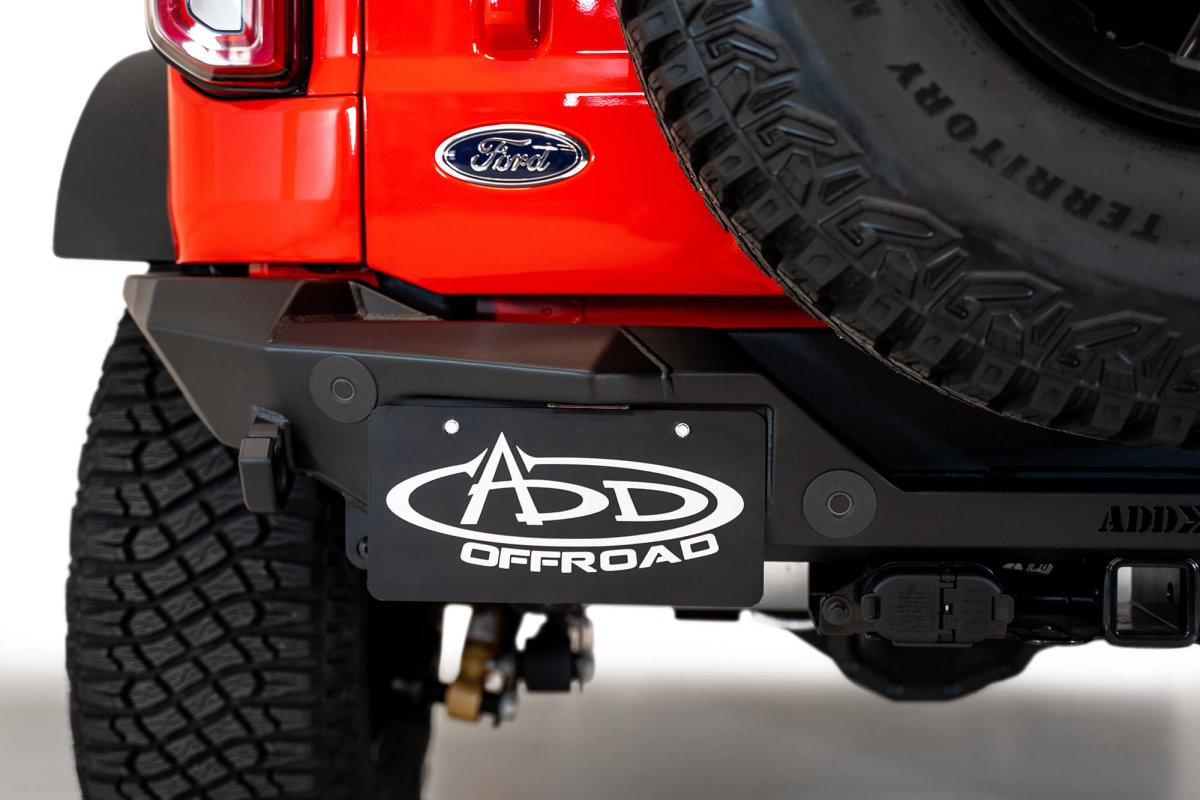 ADDICTIVE DESERT DESIGNS - ADDICTIVE DESERT DESIGNS 2021 - UP FORD BRONCO ROCK FIGHTER REAR BUMPER - Panda Motorworks
