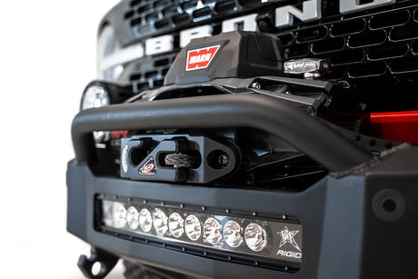 ADDICTIVE DESERT DESIGNS - ADDICTIVE DESERT DESIGNS 2021 - UP FORD BRONCO ROCK FIGHTER WINCH FRONT BUMPER - Panda Motorworks