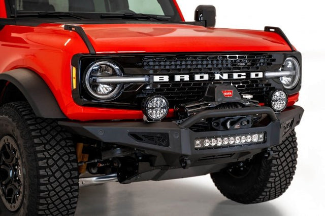 ADDICTIVE DESERT DESIGNS - ADDICTIVE DESERT DESIGNS 2021 - UP FORD BRONCO ROCK FIGHTER WINCH FRONT BUMPER - Panda Motorworks