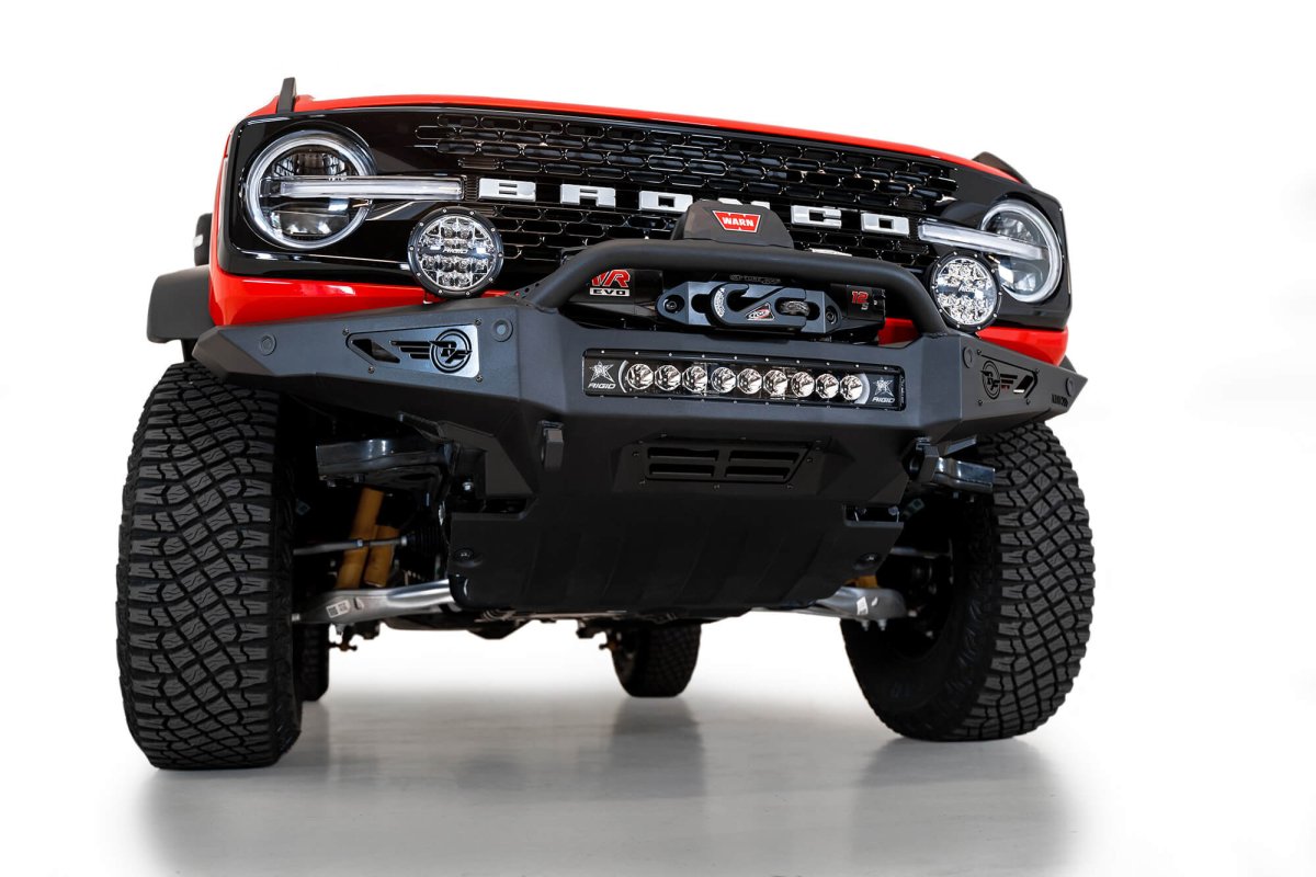ADDICTIVE DESERT DESIGNS - ADDICTIVE DESERT DESIGNS 2021 - UP FORD BRONCO ROCK FIGHTER WINCH FRONT BUMPER - Panda Motorworks