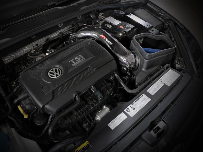 AFE - aFe 15 - 19 VW Golf R (MKVII) L4 - 2.0L (t) Track Series Carbon Fiber Intake System w/ Pro 5R Filter - Panda Motorworks