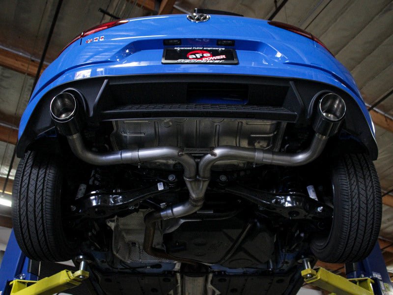 AFE - aFe 18 - 20 VW GTI (MK7.5) 2.0L MACH Force - Xp 3in to 2.5in 304 SS Axle - Back Exhaust System - Pol. Tips - Panda Motorworks