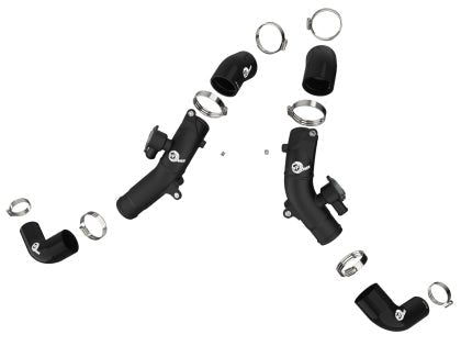 AFE - aFe 2022 Toyota Tundra V6 - 3.5L (tt) BladeRunner 2.5in Aluminum Hot Charge Pipe - Black - Panda Motorworks