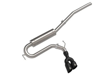 AFE - aFe Rebel Series 2.5in 409 SS Cat - Back Exhaust w/ Black Tip 2022 Ford Maverick - Panda Motorworks