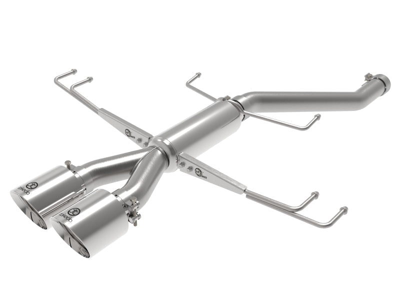 AFE - aFe Takeda 2.5in 304SS Axle - Back Exhaust System 17 - 19 Honda Civic Type R L4 - 2.0L (t) - Polished Tip - Panda Motorworks