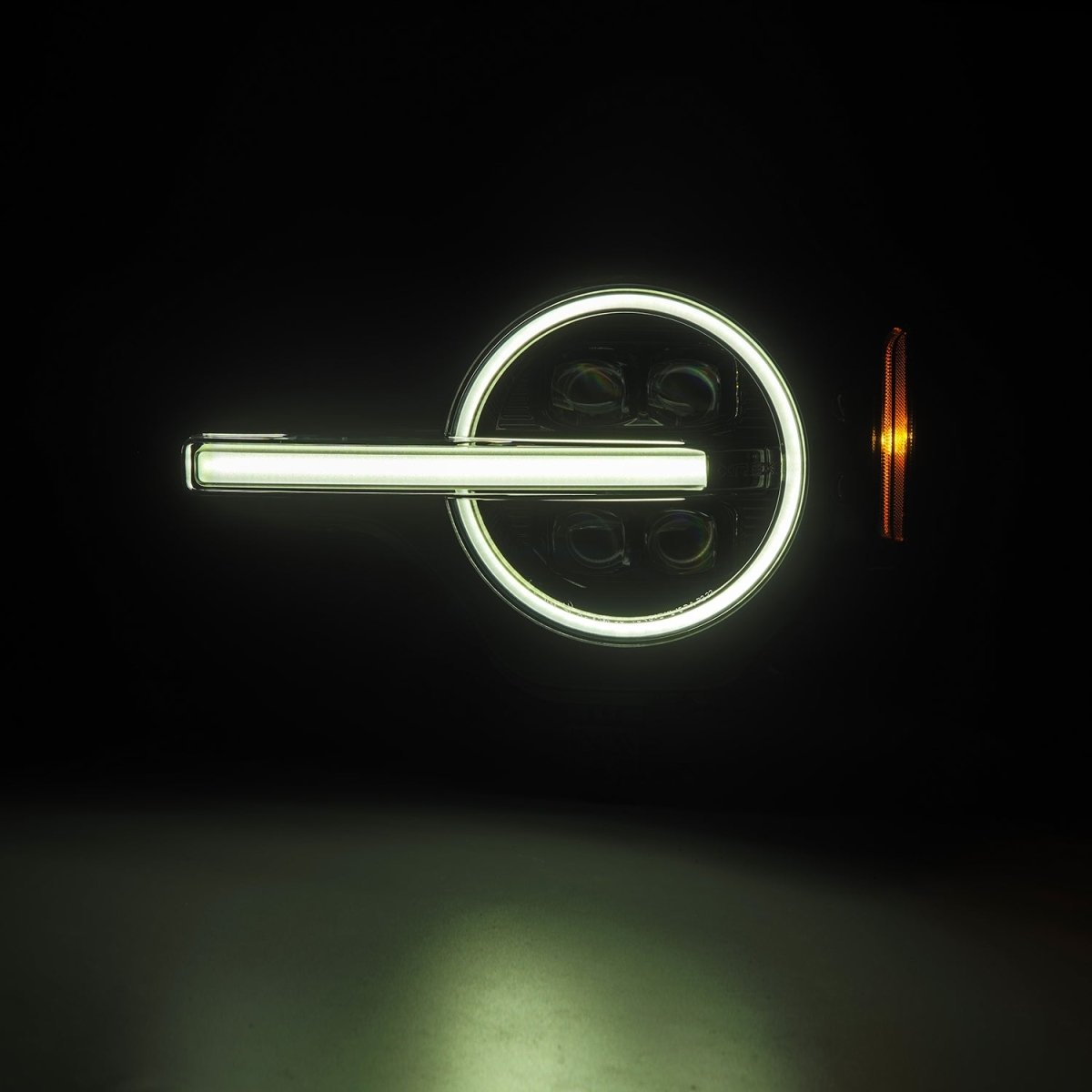 AlphaRex - AlphaRex 21 - 24 Ford Bronco NOVA LED Proj Headlights Alpha - Black w/Activ Light/Seq Signal/DRL - Panda Motorworks