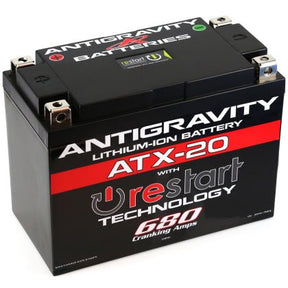 Antigravity Batteries - Antigravity YTX20 Lithium Battery w/Re - Start - Panda Motorworks