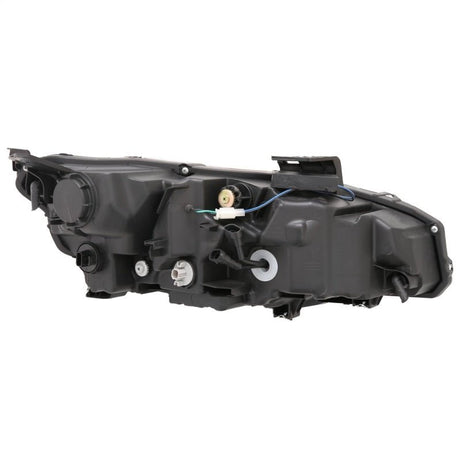 ANZO - ANZO 16 - 17 Honda Civic Projector Headlights Plank Style Black w/Amber/Sequential Turn Signal