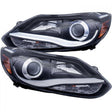 ANZO - FORD FOCUS 12 - 14 PROJECTOR HEADLIGHTS BLACK PLANK STYLE