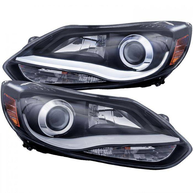 ANZO - FORD FOCUS 12 - 14 PROJECTOR HEADLIGHTS BLACK PLANK STYLE