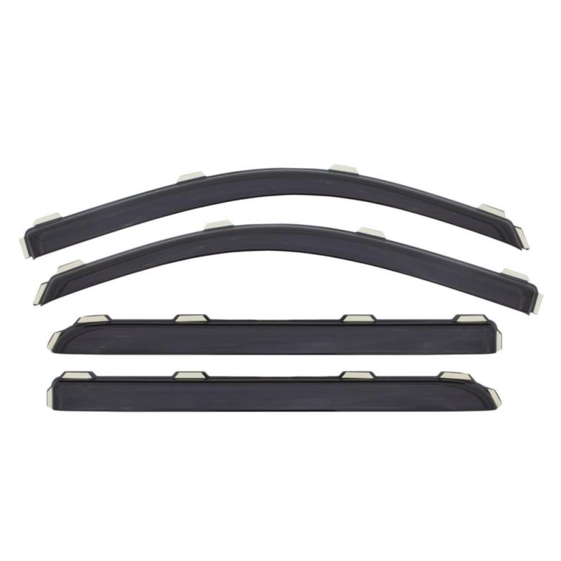 AVS - AVS 16 - 18 Honda Civic Ventvisor In - Channel Front & Rear Window Deflectors 4pc - Smoke