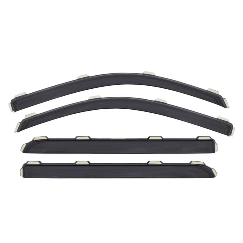 AVS - AVS 16 - 18 Honda Civic Ventvisor In - Channel Front & Rear Window Deflectors 4pc - Smoke