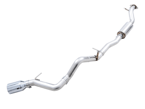 AWE Tuning - AWE Tuning 2021+ Ford Bronco 0FG Single Rear Exit Exhaust w/Chrome Silver Tip & Bash Guard - Panda Motorworks