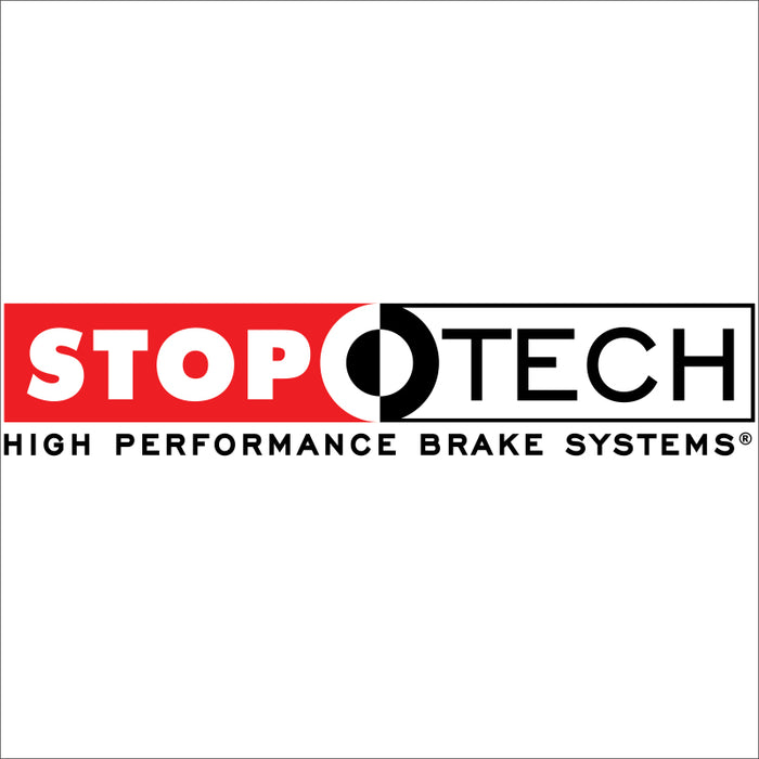 StopTech 2015 VW GTI Front BBK w/ Black ST-41 Caliper Slotted 328X25 1pc Rotor