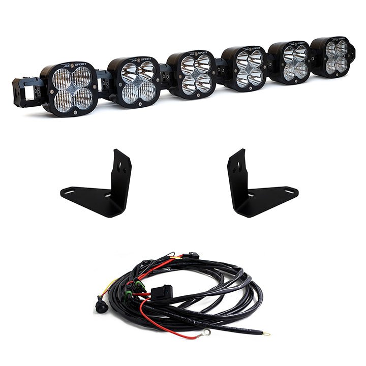 Baja Designs - Baja Designs 2021+ Ford Bronco 6 XL Linkable Light Bar For Steel Bumper Mount