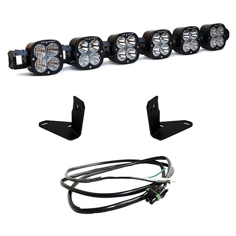 Baja Designs - Baja Designs 2021+ Ford Bronco 6 XL Linkable Light Bar Kit Steel Bumper Mount w/Upfitter