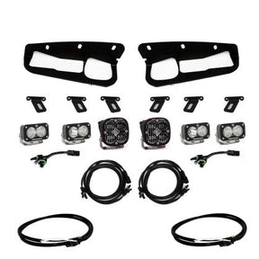 Baja Designs - Baja Designs 2021+ Ford Bronco Clear SAE Fog Pocket Kit w/Upfitter - Panda Motorworks