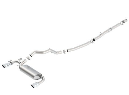 Borla - Borla 16 - 17 Ford Focus RS 2.3L MT Round Angle - Cut Tips Split Rear Exit ATAK Catback Exhaust
