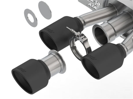 Borla - Borla 17 - 18 Honda Civic Type - R FK8 ATAK Cat - Back Exhaust w/ Ceramic Black Tips