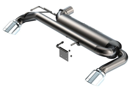 Borla - Borla 21 - 22 Ford Bronco 2.3L 4WD ATAK Axle Back Exhaust w/ Bright Chrome Tips - Panda Motorworks