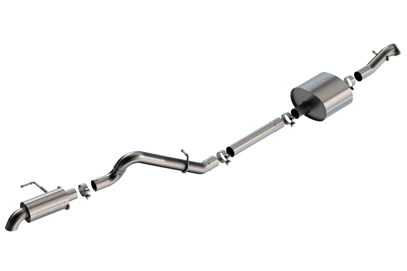 Borla - Borla 21 - 22 Ford Bronco 2.7L 2DR/4DR T - 304 Stainless Steel Cat - Back Touring Exhaust - Brushed - Panda Motorworks