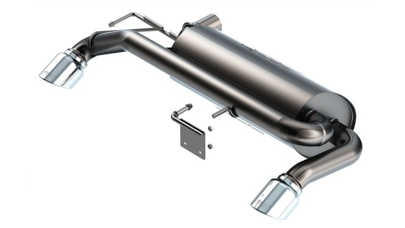 Borla - Borla 21 - 22 Ford Bronco 2.7L V6 4WD ATAK Axle Back Exhaust w/ Bright Chrome Tips - Panda Motorworks