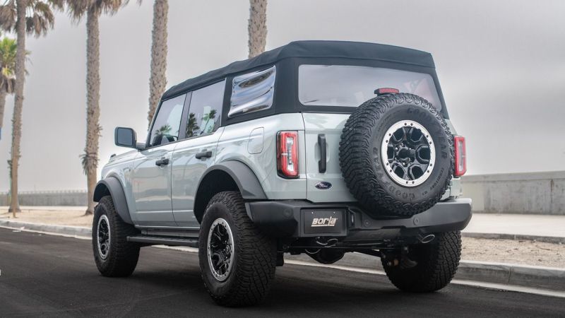 Borla - Borla 21 - 22 Ford Bronco 2.7L V6 4WD Touring Axle Back Exhaust w/ Bright Chrome Tips - Panda Motorworks