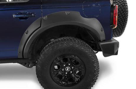 Bushwacker - Bushwacker 2021+ Ford Bronco 4 - Door Pocket Style Flares 4pc - Black - Panda Motorworks