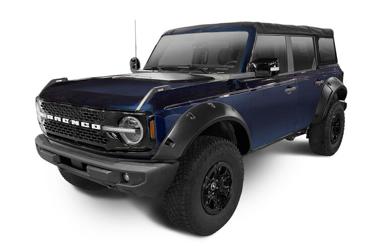 Bushwacker - Bushwacker 2021+ Ford Bronco 4 - Door Pocket Style Flares 4pc - Black - Panda Motorworks
