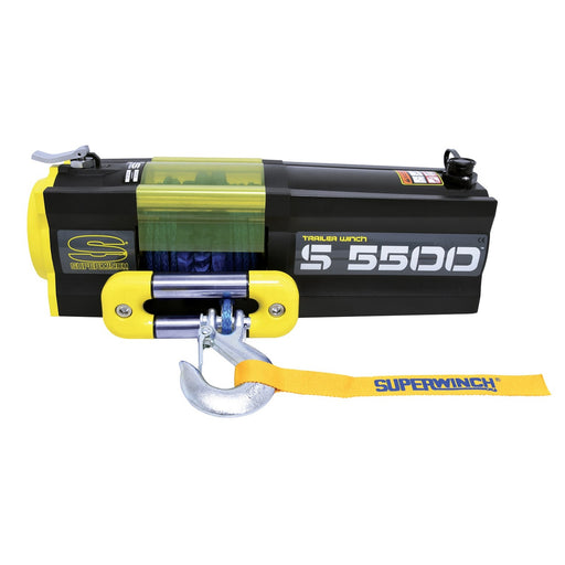 Superwinch 5500 LBS 12 VDC 1/4in x 60ft Synthetic Rope S5500 Winch