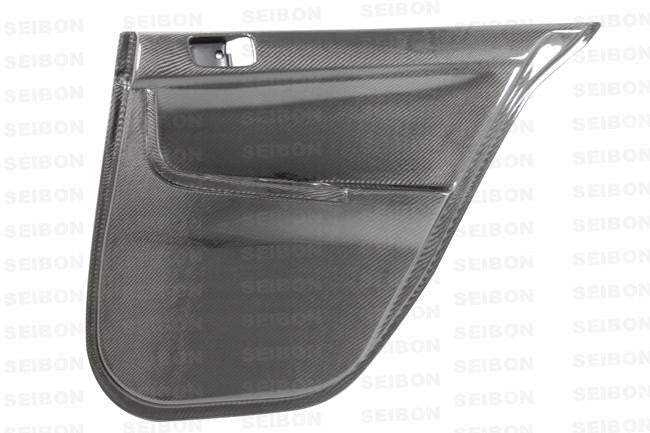 Seibon 08-12 Mitsubishi Evo Carbon Fiber Rear Door Panels - Panda Motorworks - 1