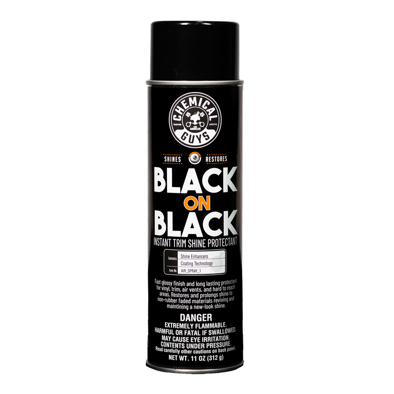 Chemical Guys - Chemical Guys Black on Black Instant Trim Shine Spray Dressing - 11oz - Panda Motorworks