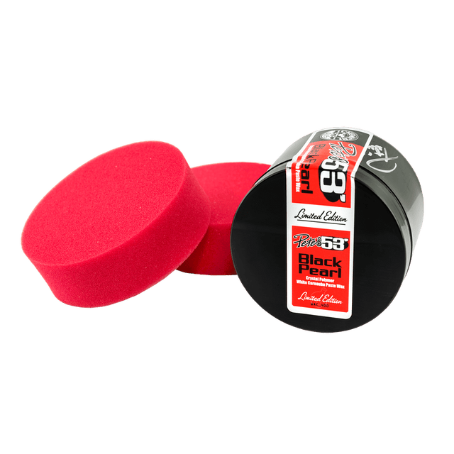 Chemical Guys - Chemical Guys Petes 53 Black Pearl Signature Carnauba Paste Wax w/Applicators - 8 oz - Panda Motorworks