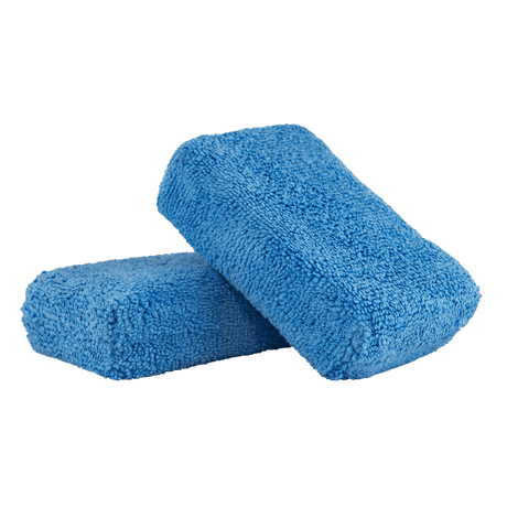 Chemical Guys - Chemical Guys Premium Grade Microfiber Applicators - 2in x 4in x 6in - Blue - 2 Pack