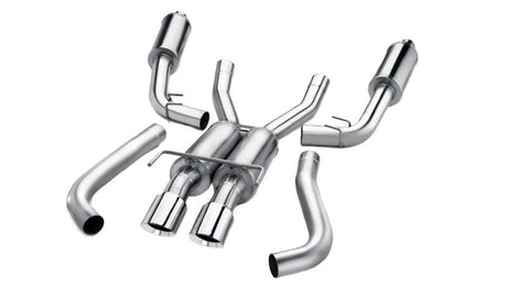 Corsa 08-14 Mitsubishi Lancer Evolution X Sedan 2.0L Polished Sport Dual Rear Cat-Back Exhaust - Panda Motorworks - 4
