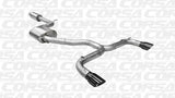 CORSA Performance - Corsa 14 - 15 Volkswagen GTI Mk7 Black Sport 3.0in Cat - Back Dual Rear Exit with Single Pro - Series Tips