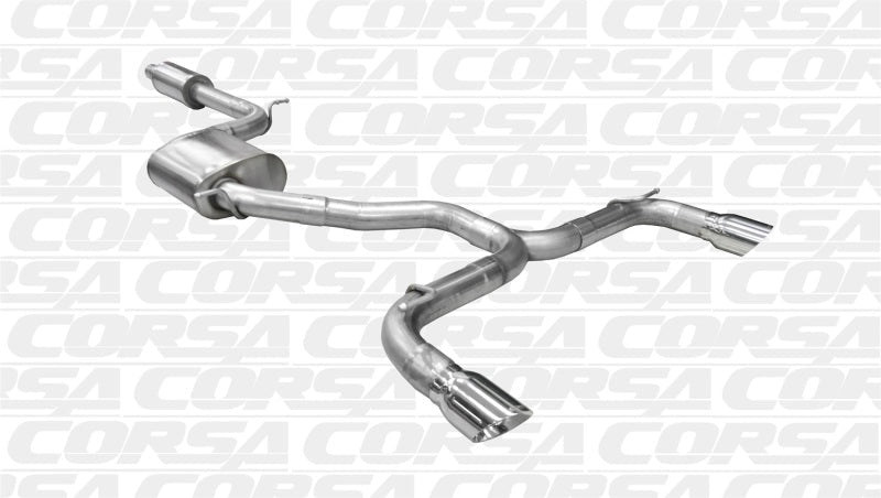 CORSA Performance - Corsa 14 - 15 Volkswagen GTI Mk7 Polished Sport 3.0in Cat - Back Dual Rear Exit