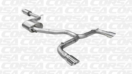 CORSA Performance - Corsa 14 - 15 Volkswagen GTI Mk7 Polished Sport 3.0in Cat - Back Dual Rear Exit