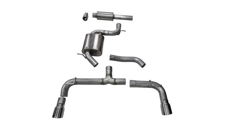 CORSA Performance - Corsa 14 - 15 Volkswagen GTI Mk7 Polished Sport 3.0in Cat - Back Dual Rear Exit