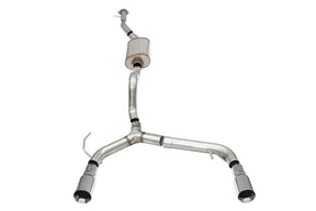 CORSA Performance - Corsa 21 - 22 Ford Bronco Four door 2.3L Turbo 2.75in Cat - Back Single Exhaust w/ 4in Straight - Cut Polished Tips - Panda Motorworks