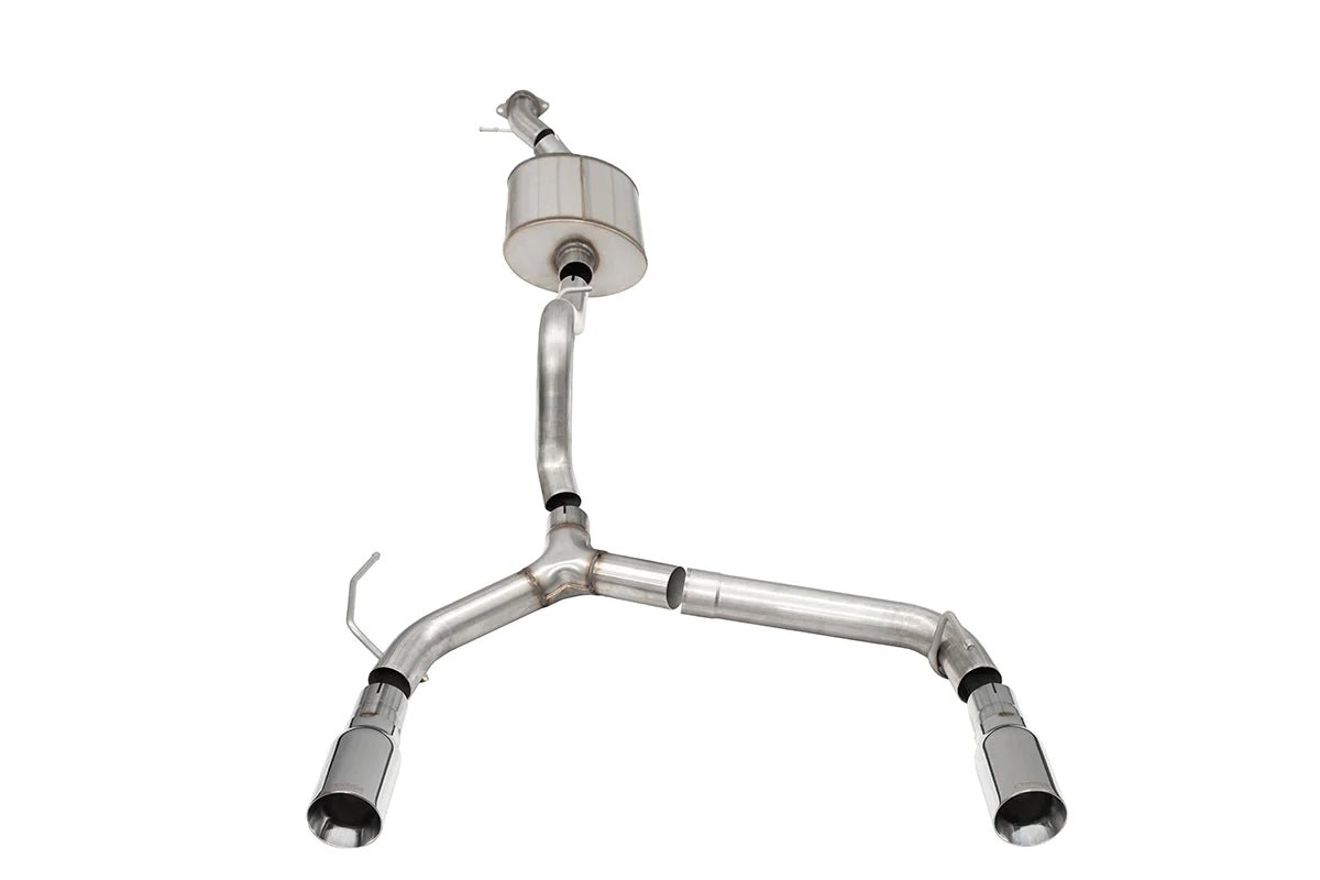 CORSA Performance - Corsa 21 - 22 Ford Bronco Two door 2.7L Turbo 2.75in Cat - Back Single Exhaust w/ 4in Straight - Cut Polished Tips - Panda Motorworks