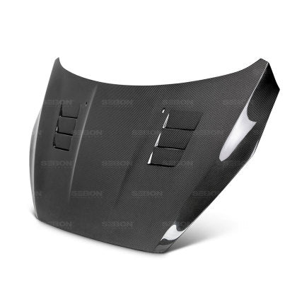 Seibon 15-18 Ford Focus TS-Style Gloss Finish Carbon Fiber Hood