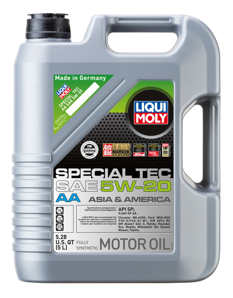 LIQUI MOLY 5L Special Tec AA Motor Oil 5W20 - Case of 4
