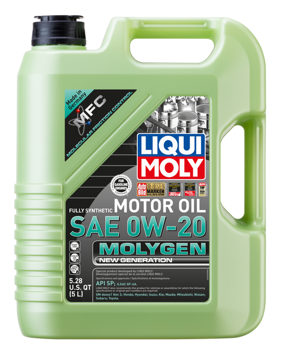 LIQUI MOLY 5L Molygen New Generation 0W20 - Case of 4