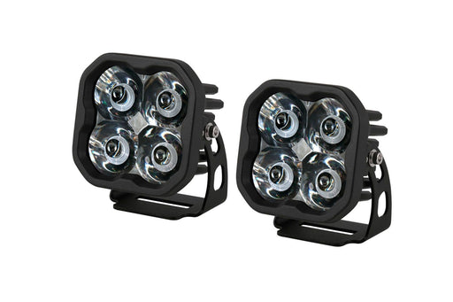 Stage Series SS3 Amber Backlit Ditch Light Kit - Spot Optic - for 2021-2022 Ford Bronco