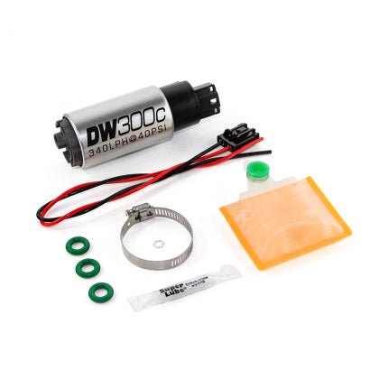 DeatschWerks - DeatschWerks 340lph DW300C Compact Fuel Pump w/ Ford Focus MK1 Set Up Kit - Panda Motorworks