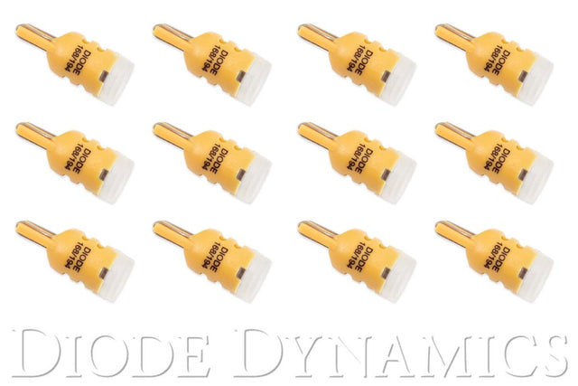 Diode Dynamics - 194 LED Bulb HP3 LED Amber Set of 12 Diode Dynamics