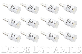 Diode Dynamics - 194 LED Bulb HP3 LED Pure White Set of 12 Diode Dynamics