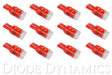 Diode Dynamics - 194 LED Bulb HP3 LED Red Set of 12 Diode Dynamics