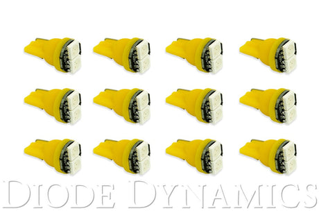 Diode Dynamics - 194 LED Bulb SMD2 LED Amber Set of 12 Diode Dynamics
